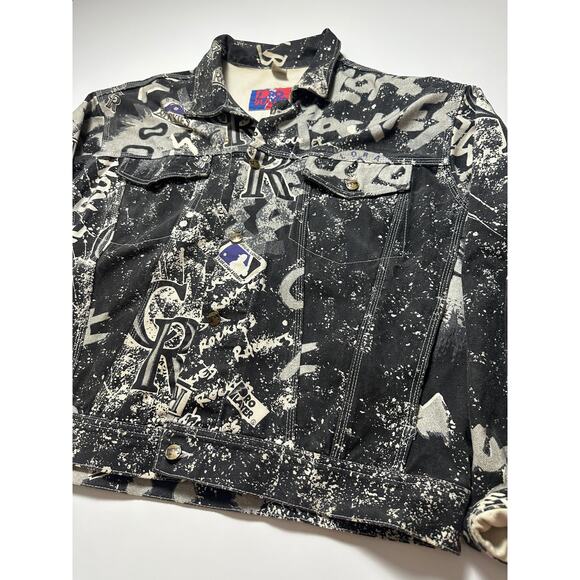 Colorado Rockies Denim Pro Player AOP Jacket - Picture 4 of 4